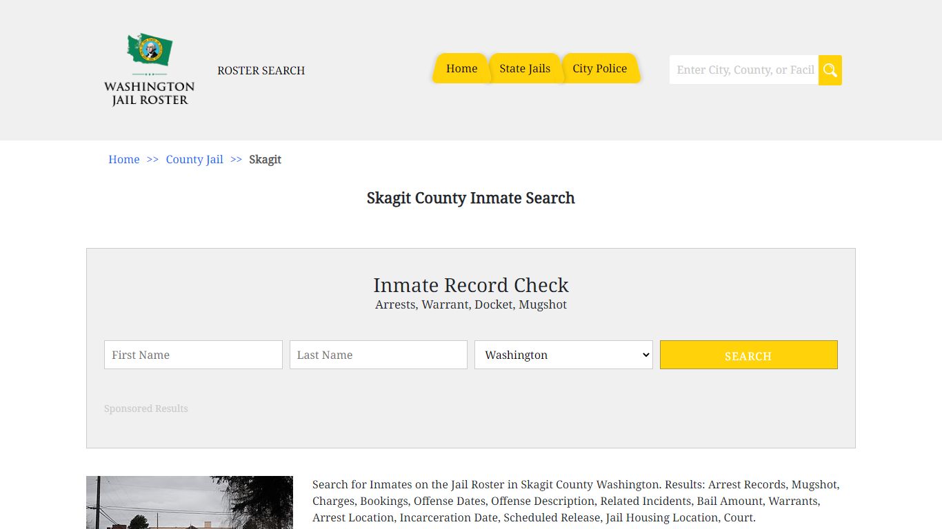 Skagit County Inmate Search - Jail Roster Search